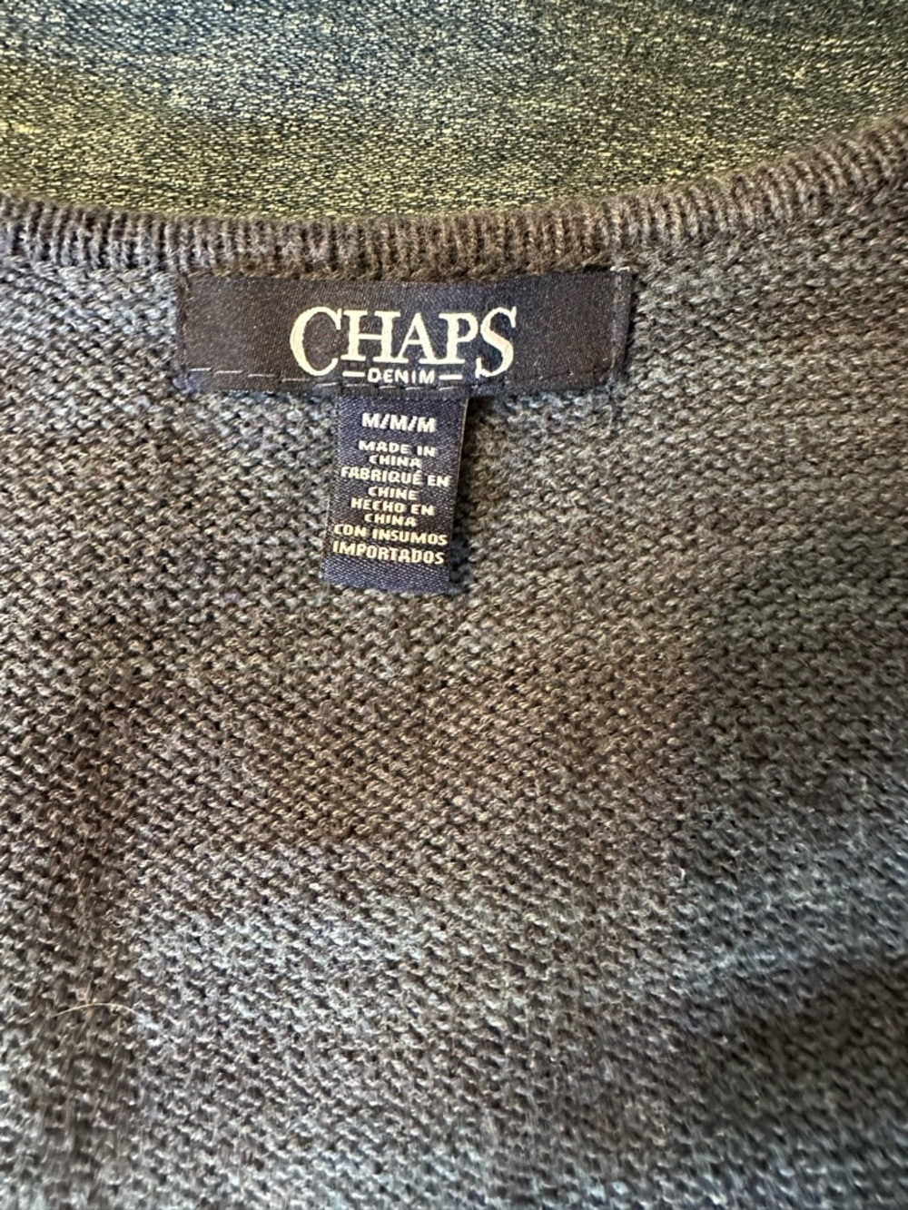 Chaps Women's Open-Front Sweater Vest Sz M - Picture 6 of 6